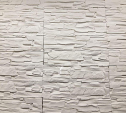 Декор камень ИР Сланец Альпийский СА-01 бел; гипс (0,65 м.кв)