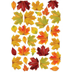 Набор наклеек Осенние листья FJ 5001 XL