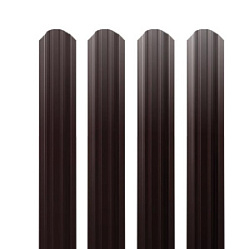Штакетник М-образный А фигурный 0,4 PE RAL 8017 шоколад 1,5 м