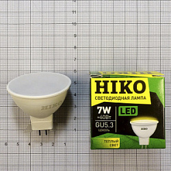 Лампа светодиодная HIKO 7W 3000К GU5.3
