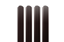 Штакетник М-образный А фигурный 0,4 PE-Double RAL 8017 шоколад 1,8м